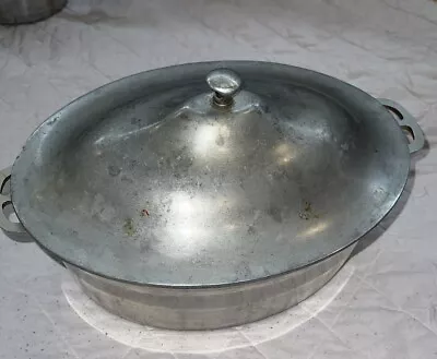 Vintage Super Maid Cookware Aluminum Pot With Lid Dutch Oven Roaster Pan • $15.95