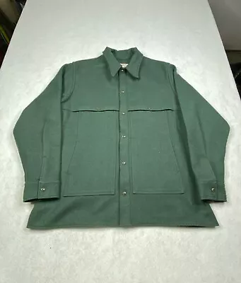 Vintage Filson Mackinaw Cruiser Virgin Wool Jacket Size XL Made In USA Green • $249.99