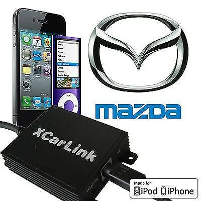 Xcarlink SKU3 Mazda 2 / 3 / 5 / 6 MX-5 RX-8 IPod IPhone Interface Adaptor • £49.99