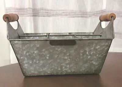 Magnolia By Joanna Gaines Galvanized Metal Picnic Caddy 6 Compartment • $24.95