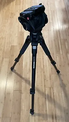 Manfrotto 055XPROB Pro Aluminum Tripod Legs And 501HDV Fluid Head • $199.99