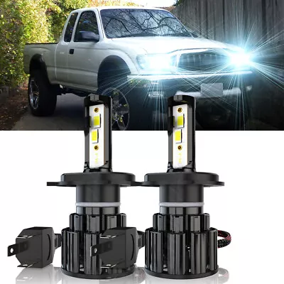 For 1997-2004 Toyota Tacoma High & Low Beam 2x H4 9003 LED Headlight Kit Bulbs • $23.47