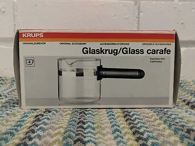 $15.95 • Buy KRUPS GLASS CARAFE White Replacement Espresso Mini CafePresso 027/A-70