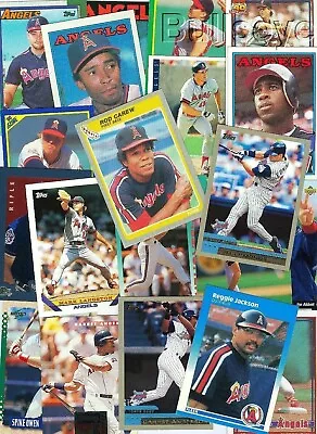 WE MUST SELL 25 ASSORTMENTS! Los Angeles Angels  100 Vintage Baseball Cards • $19.95