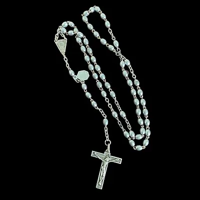 Vintage Catholic Lourdes Indecrochable Rosary Tau Crucifix Cross Of St Anthony • £24.99