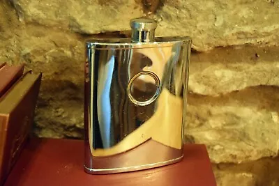 £0.99 • Buy Stainless Steel - Hip Flask 6oz  Pre Owned