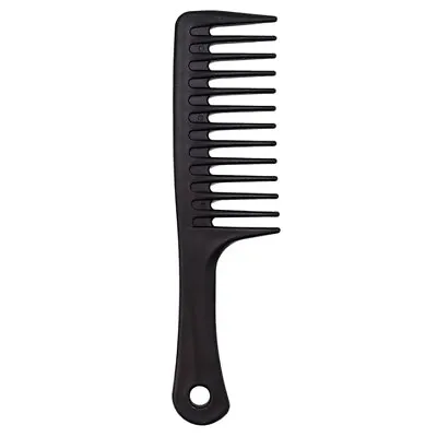 BLACK Large Wide Toothed Comb Curly Hair Hairdressing Household Unisex UK AC1049 • £2.79