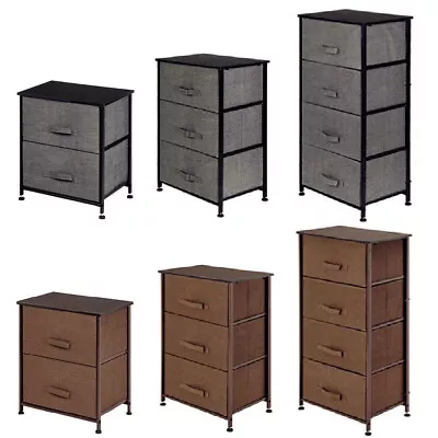 $39.99 • Buy 2/3/4 Tier Fabric Chest Of Drawers Dresser Storage Shelf Bins Furniture Cabinet