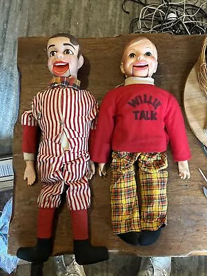 Ventriloquist Dummy Doll-DANNY O'DAY And WILLIE TALK USED With Carry Case • $125