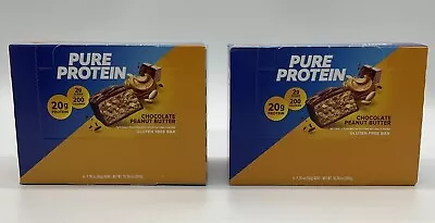 Pure Protein Chocolate Peanut Butter 20g Protein Gluten Free 2 Boxes BB:8/30/24 • $15.49