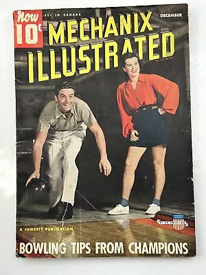 Mechanix Illustrated Magazine - Dec 1940 - Bowling Tips From Champions • $8.95