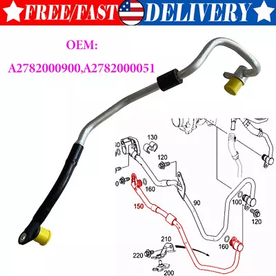 Turbocharger Water Feed Line Fits Mercedes-Benz CL550 CL63 AMG CLS550 CLS63 AMG • $39.29