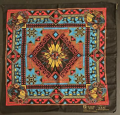 Vintage Paris Accessories USA Bandana Handkerchief 100% Cotton Good Condition • $9.95