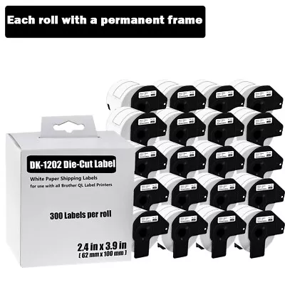 20PK  DK-1202 Postage Address Label 62X100mm Compatible Brother QL-720NW QL-580N • $119.99