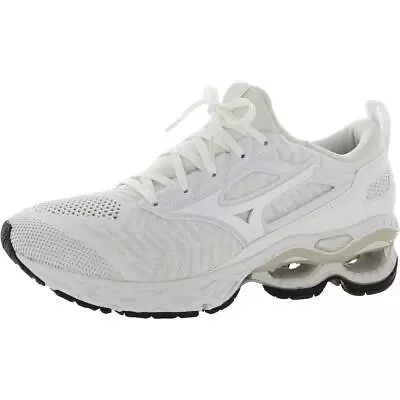 Mizuno Mens Wave Creation Waveknit White Athletic And Training Shoes BHFO 7216 • $65.99