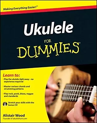 Ukulele For Dummies Wood Alistair • $19.77