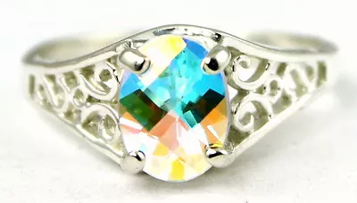 Mercury Mist Topaz 925 Sterling Silver Ladies RingSR005-Handmade • $59