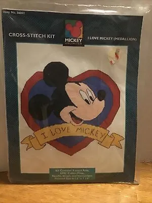 Disney Mickey Mouse Counted Cross Stitch I Love Mickey 36002  • $17.60