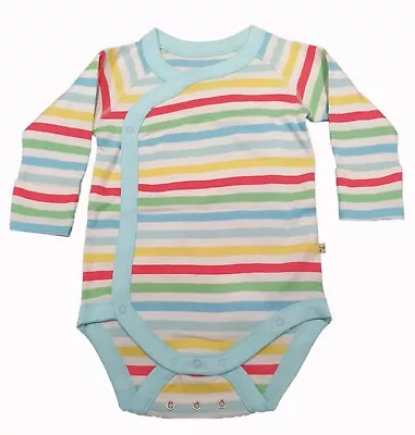 Ex Frugi Organic Cotton Bodysuits Vests Rompers Kimono Unisex Baby 0-4 Years NEW • £7.99