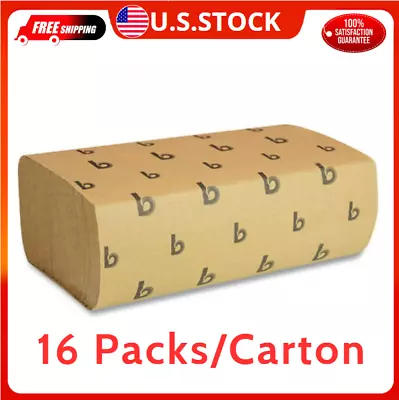 16 Packs/Carton Multifold Paper Towels Natural 9 X 9 9/20 250/PackNEW • $26.78
