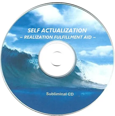 SELF ACTUALIZATION ~ REALIZATION FULFILLMENT AID ~ Subliminal CD • $12.75