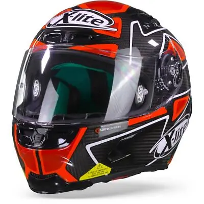 $401.19 • Buy X-Lite X-803 Ultra Carbon Petrucci 073 Full Face Helmet Motorcycle Helmet - N...
