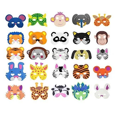 £11.99 • Buy 25 Kids Eva Foam Animal Masks For Party Bag Fillers,Masquerade,Birthday