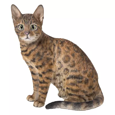 Northcote Pottery 30cm Bengal Cat Resin Lawn Animal Statue Garden Decor/Ornament • $117