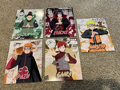 Naruto - 5 Poster Set - 8x10  - Shikamaru Itachi Pain & Gaara - RARE Manga! • $9.99