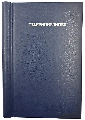 Telephone Address Book A-Z Index Hard Back Cover  A5 Address Book BLUE SPIRAL  • £4.99