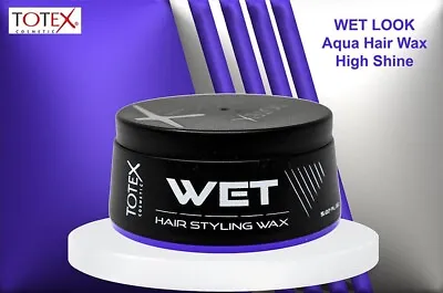 TOTEX - WET LOOK - AQUA HAIR WAX - Improved FORMULA - NEW LOOK - BARBER - 150 Ml • £5.99
