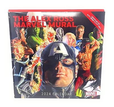 Marvel Mural 2024 12 X 12 Oversized Wall Calendar Harry Abrams Alex Ross • $3.25