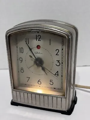 Vintage Art Deco Telechron 711 1930’s Telalarm Lighted Clock - Works Read • $129.95