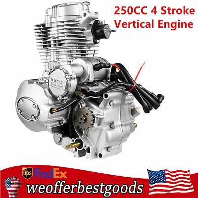 4-Stroke ATV Dirt Bike Engine 200cc-250cc CG250 Manual 5-Speed Transmission • $360.05