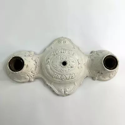 Antique Ceiling Light Flush Mount Ornate Flowers Two Sockets • $69.95