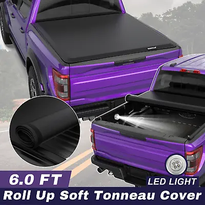 1X Roll Up 6FT Bed Truck Tonneau Cover Soft For 1982-93 Chevy S10 GMC S15 Sonoma • $134.79