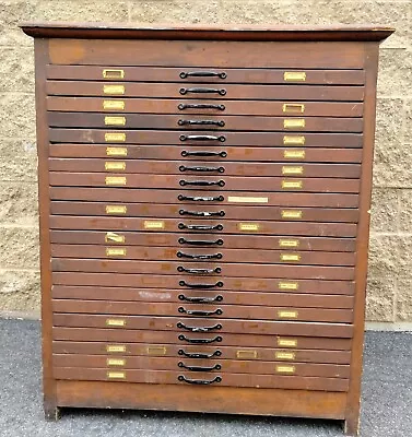 Good Old Wooden 22 Drawer Map Cabinet - LOCAL PICKUP ONLY! • $1250