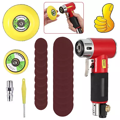 2  3  Disc Mini Air Sander Polisher Random Orbital Grinder Machine 20X Sandpaper • $48.99