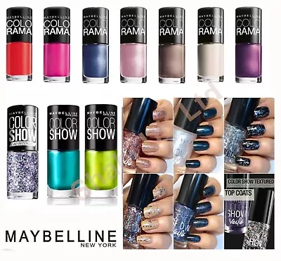 MAYBELLINE COLOR SHOW/ 60 Seconds/ Colorama NAIL POLISH VARNISH  *NEW*Free POST  • £3.49