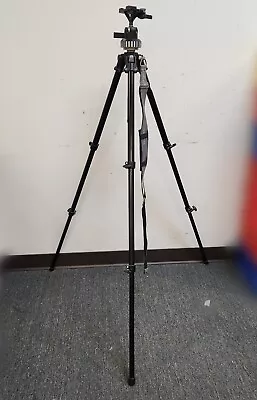 Bogen Manfrotto 3205 #190 Professional Camera Tripod 3055 Head - Extends To 5' • $69.99