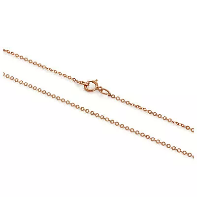 9ct Rose Gold Hammered Trace Chain 16 - 24 Inches • £45