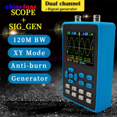 £119.99 • Buy DSO2512G 2.8 Inch Dual Channel Handheld Oscilloscope 120M Bandwidth 500M Sa/s UK