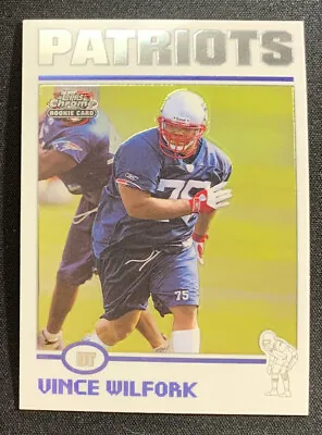 Vince Wilfork 2004 Topps Chrome Rookie Card #182 Patriots HOF RC • $19.95