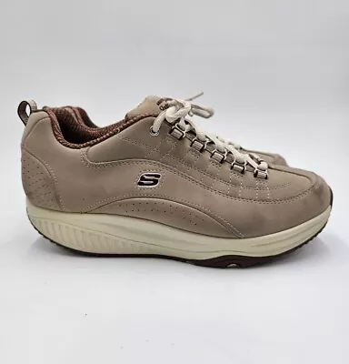 Skechers Shape Ups Tan Beige Walking Toning Shoes Sneakers - Womens Size US 8.5 • $49.99