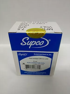 Supco Oval Run Capacitor 7.5 MFD 370V Volt VAC CR7.5X370 50/60HZ • $8.99