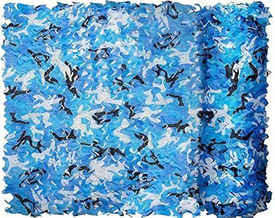 10M*1.5M Ocean Camouflage Net Camo Netting Camping Shooting Hunting Hide Cover • £14.99