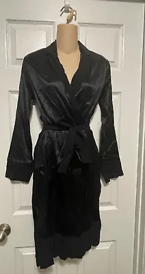 La Perla Silk Essence Collection Silk Robe Short Black XS • $284.99