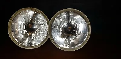 Euro Glass Flat H 4 Head Lights Vw Bug Bus Ghia Bus Mg E10 Bug Bus Van Datsun Gt • $111.11