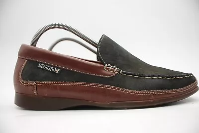 Mephisto Baduard Men's Size 8 Cool Air Nubuck Leather Slip On Loafers • $44.95