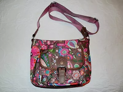 OILILY Pink Floral Print Polyester Blend Shoulder Bag Purse - NWOT • £28.49